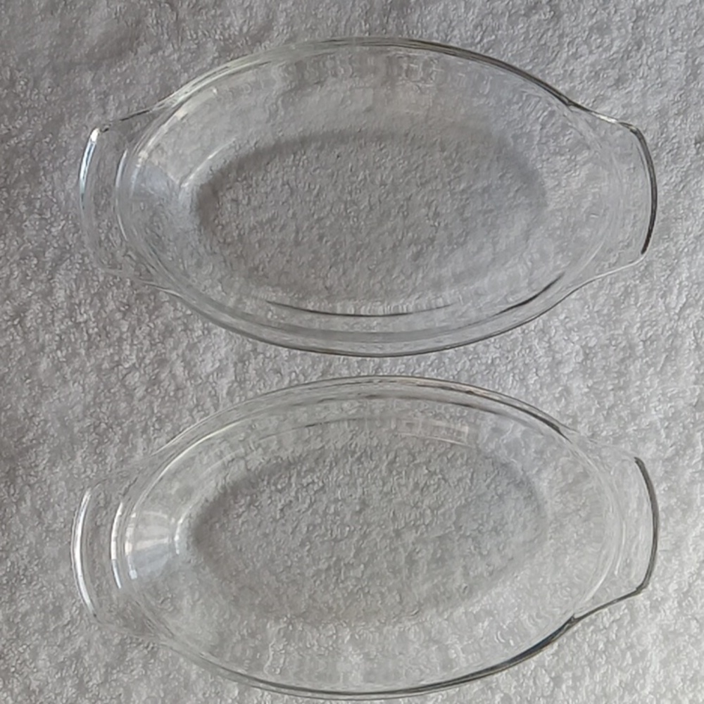 Anchor Clear Glass Casserole Boat Ovenware Set